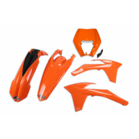 Plastic kit / With headlight Ktm - orange 127 - REPLICA PLASTICS - KTKIT521-127 - UFO Plast
