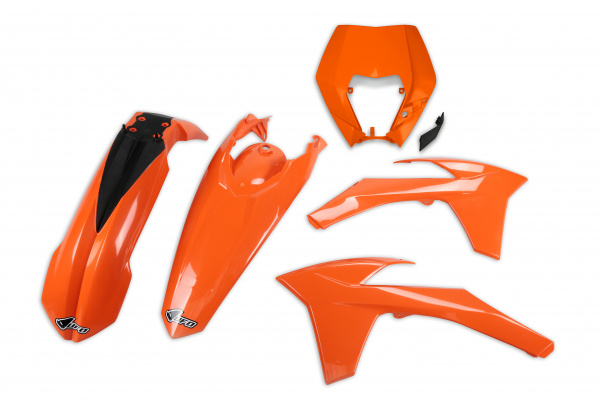 Plastic kit / With headlight Ktm - orange 127 - REPLICA PLASTICS - KTKIT521-127 - UFO Plast