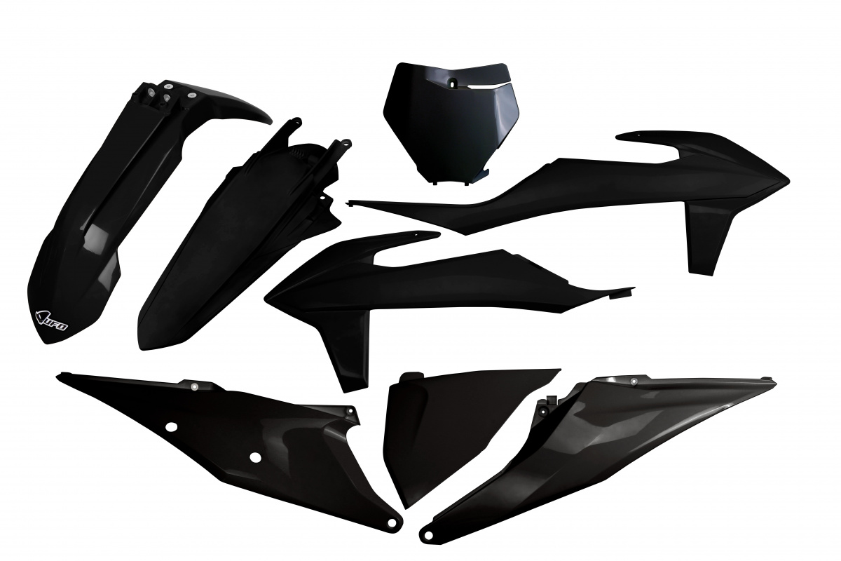 Plastic Kit black for Ktm SX 250/XC 250 - SX 125/XC 125 - SX 150 - SX-F 350/XCF 350 - SX-F 450/XCF 450 - SX-F 250/XCF 250 - R...