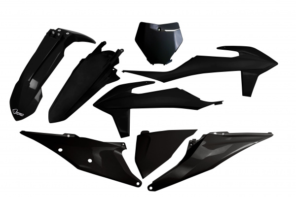 Plastic kit Ktm - black - REPLICA PLASTICS - KTKIT522-001 - UFO Plast