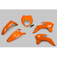 Kit plastiche / Con portafaro Ktm - arancio - PLASTICHE REPLICA - KTKIT524-127 - UFO Plast