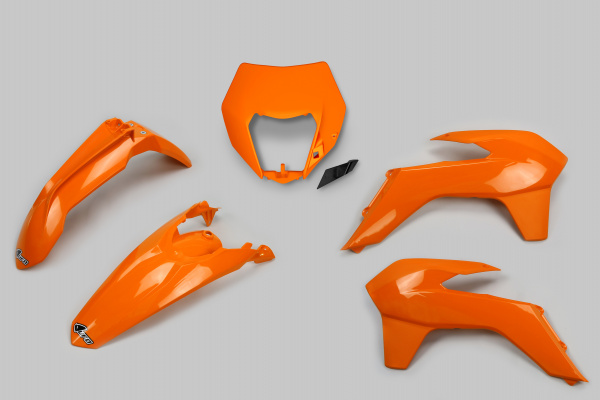Plastic kit / With headlight Ktm - orange 127 - REPLICA PLASTICS - KTKIT524-127 - UFO Plast