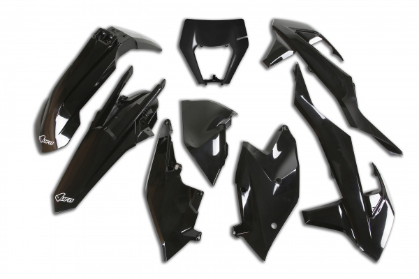 Kit Plastiche nero per Ktm EXC 125/XC W125 - EXC 150/XC W150 / XC W150TPI - EXC 250/XC W250 - EXC-F 250/XCF W250 - EXC 300/X....