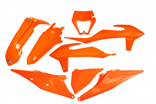 Kit plastiche / Con portafaro Ktm - arancio - PLASTICHE REPLICA - KTKIT527-127 - UFO Plast