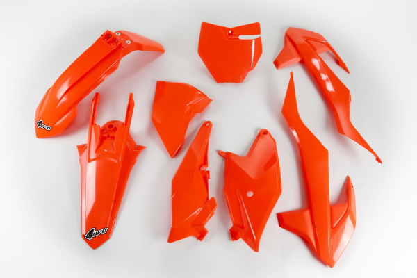 Kit Plastiche arancio fluoro per Ktm SX 85 (2018-24) - PLASTICHE REPLICA - KTKIT519-FFLU - Ufo Plast