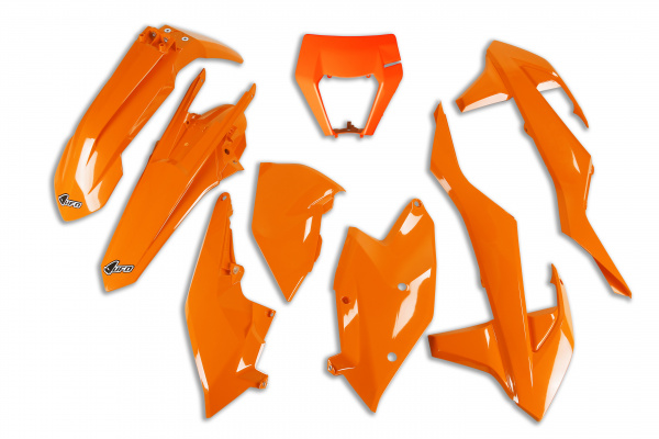 Plastic kit / With headlight Ktm - orange 127 - REPLICA PLASTICS - KTKIT523-127 - UFO Plast