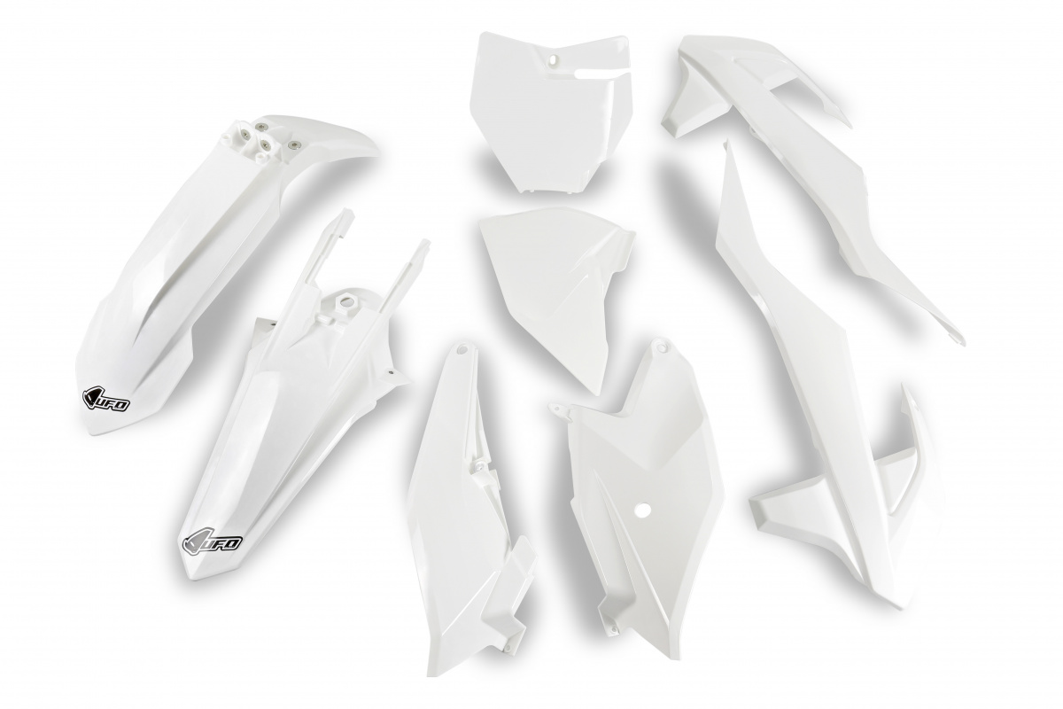 Plastic Kit white for Ktm SX 85 (2018-24) - REPLICA PLASTICS - KTKIT519-047 - Ufo Plast