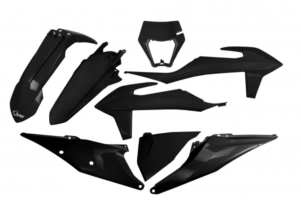 Kit Plastiche nero per Ktm EXC 125/XC W125 - EXC 150/XC W150 / XC W150TPI - EXC 250/XC W250 - EXC-F 250/XCF W250 - EXC 300/X....