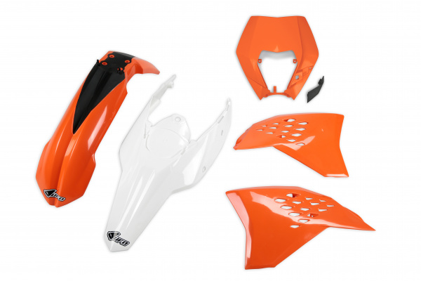 Plastic kit / with headlight Ktm - oem 11 - REPLICA PLASTICS - KTKIT520-999W - UFO Plast
