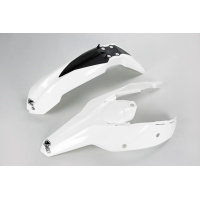 Fenders Kit white for Ktm SX 250/XC 250 - SX 125/XC 125 - SX 144 - SX 150 - SX-F 450/XCF 450 - SX-F 250/XCF 250 - REPLICA PLA...