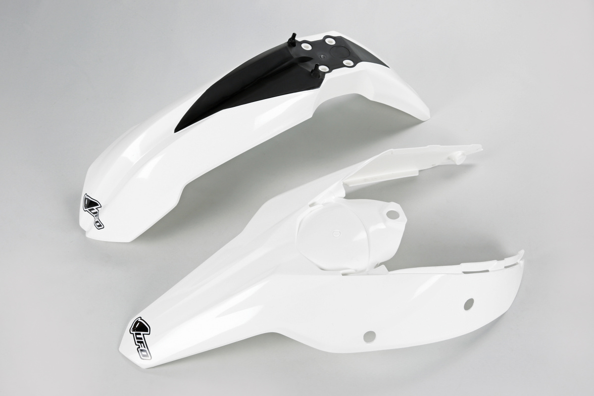 Fenders Kit white for Ktm SX 250/XC 250 - SX 125/XC 125 - SX 144 - SX 150 - SX-F 450/XCF 450 - SX-F 250/XCF 250 - REPLICA PLA...