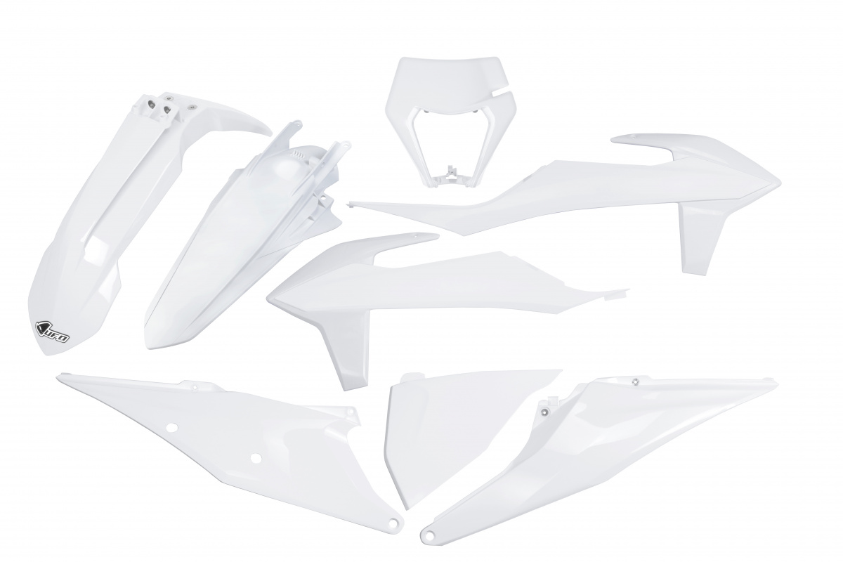 Kit Plastiche bianco 20-25 per Ktm EXC 125/XC W125 - EXC 150/XC W150 / XC W150TPI - EXC 250/XC W250 - EXC-F 250/XCF W250 - E....