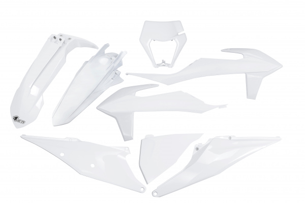 Kit plastiche / Con portafaro Ktm - bianco 20-21 - PLASTICHE REPLICA - KTKIT527-042 - UFO Plast