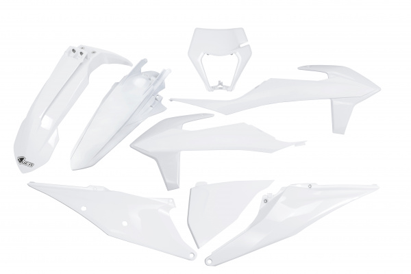 Plastic Kit white 20-25 for Ktm EXC 125/XC W125 - EXC 150/XC W150 / XC W150TPI - EXC 250/XC W250 - EXC-F 250/XCF W250 - EXC ....