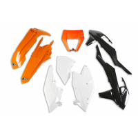 Plastic Kit OEM Color 18 for Ktm EXC 125/XC W125 - EXC 150/XC W150 / XC W150TPI - EXC 250/XC W250 - EXC-F 250/XCF W250 - EXC.... Plastic Kit OEM Color 18 for Ktm EXC 125/XC W125 - EXC 150/XC W150 / XC W150TPI - EXC 250/XC W250 - EXC-F 250/XCF W250 - EXC....