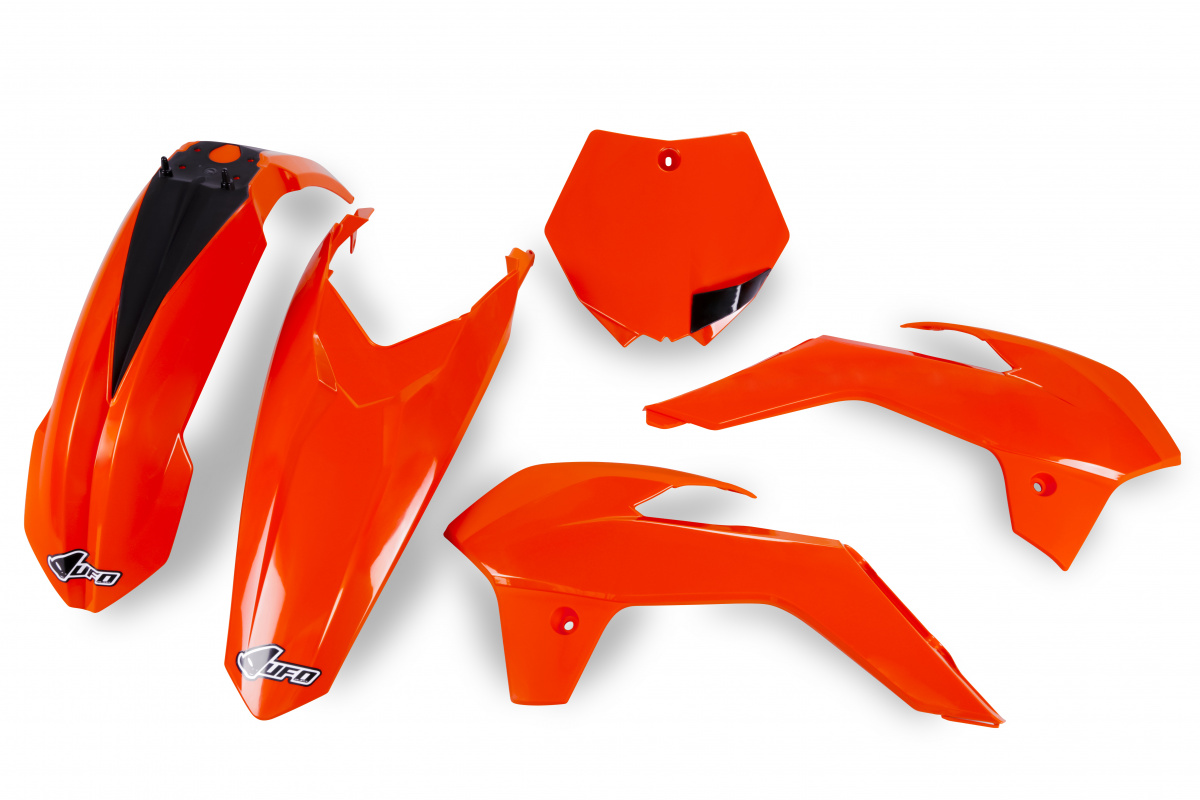 Kit Plastiche arancio fluoro per Ktm SX 85 (2013-17) - PLASTICHE REPLICA - KTKIT514-FFLU - Ufo Plast
