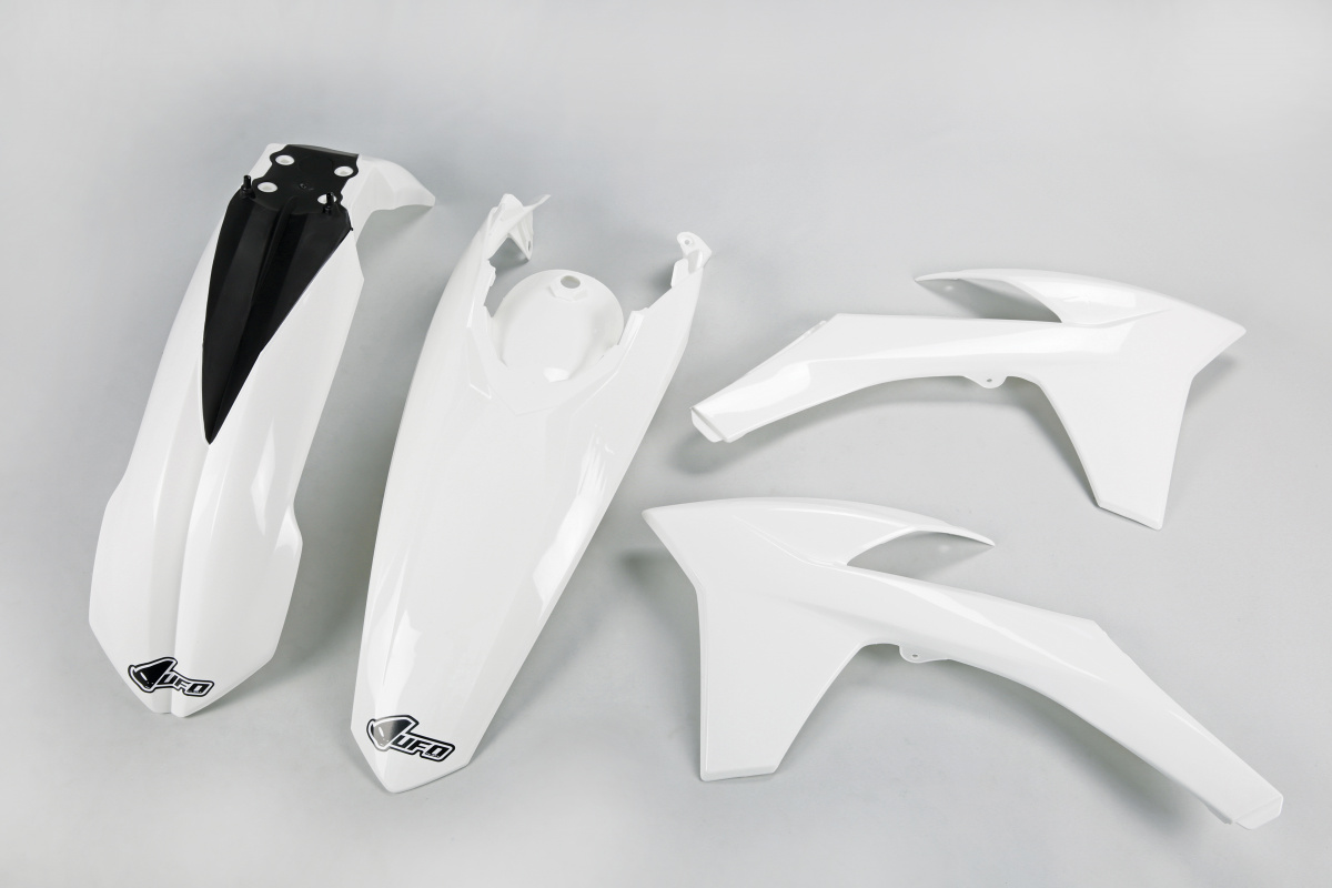 Plastic Kit white for Ktm EXC 125/XC W125 - EXC 200 - EXC 250/XC W250 - EXC-F 250/XCF W250 - EXC 300/XC W300 - EXC-F 350/XCF....