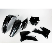 Plastic Kit black for Ktm SX 250/XC 250 (2005-06) - SX 125/XC 125 (2005-06) - SX-F 250/XCF 250 (2005-06) - REPLICA PLASTICS -...