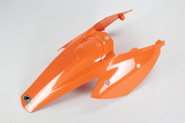 Parafango posteriore / Con fiancatine - arancio - Ktm - PLASTICHE REPLICA - KT03076-127 - UFO Plast