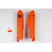 Fork slider protectors + quick starter - orange 127 - Ktm - REPLICA PLASTICS - KT04057-127 - UFO Plast