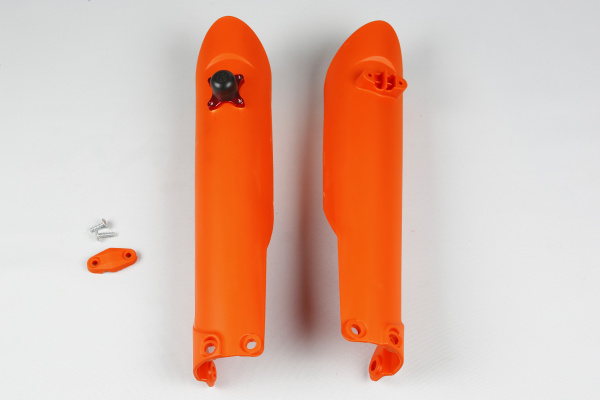 Fork slider protectors + quick starter - orange 127 - Ktm - REPLICA PLASTICS - KT04057-127 - UFO Plast