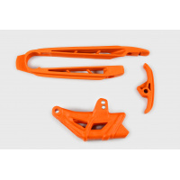 Chain Guide + Swingarm Chain Slider orange for Ktm SX 250/XC 250 - SX 125/XC 125 - EXC 125/XC W125 - SX 144 - SX 150 - EXC 2....