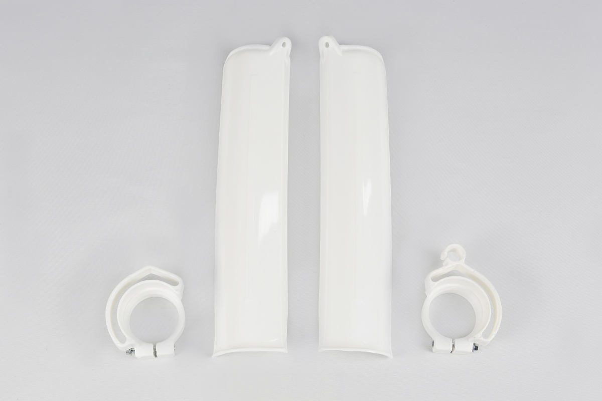 Fork Slider Protectors white for Ktm MX 125 - EXC 360 - SX 500 - SX 600 - SX 250/XC 250 - SX 360 - REPLICA PLASTICS - KT03011...