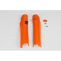 Fork slider protectors + quick starter - orange 127 - Ktm - REPLICA PLASTICS - KT03089-127 - UFO Plast
