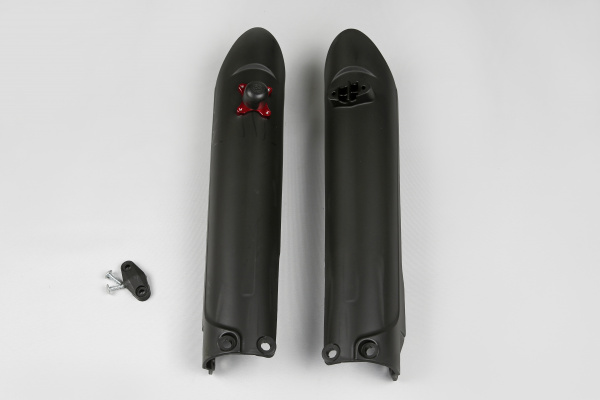 Fork slider protectors + quick starter - black - Ktm - REPLICA PLASTICS - KT04057-001 - UFO Plast