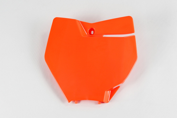 Front number plate / No SX 250 16 - neon orange - Ktm - REPLICA PLASTICS - KT04063-FFLU - UFO Plast
