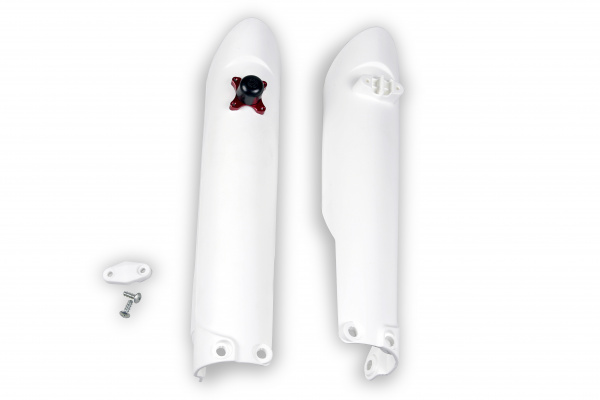Fork slider protectors + quick starter - white 20-21 - Ktm - REPLICA PLASTICS - KT04057-042 - UFO Plast