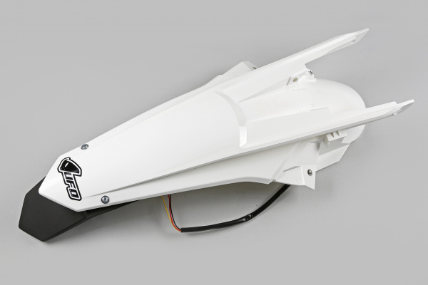 Rear fender / Enduro LED - white 047 - Ktm - REPLICA PLASTICS - KT04070-047 - UFO Plast