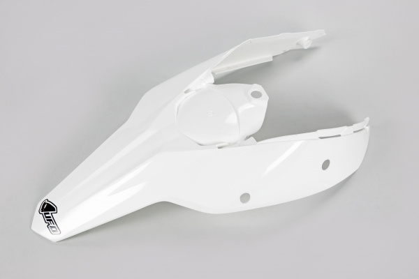 Parafango posteriore / Con fiancatine - bianco - Ktm - PLASTICHE REPLICA - KT03094-047 - UFO Plast