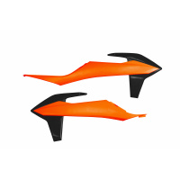 Radiator covers / Orange-black - orange-black - Ktm - REPLICA PLASTICS - KT04092-999X - UFO Plast