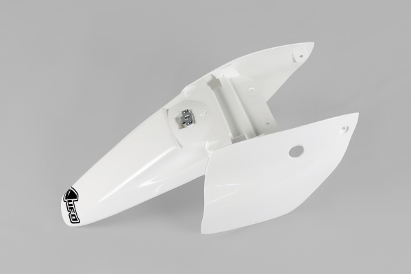 Parafango posteriore / Con fiancatine - bianco - Ktm - PLASTICHE REPLICA - KT03073-047 - UFO Plast