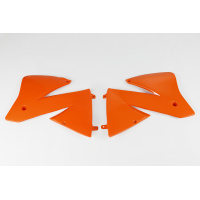 Radiator covers / SX - orange 127 - Ktm - REPLICA PLASTICS - KT03066-127 - UFO Plast