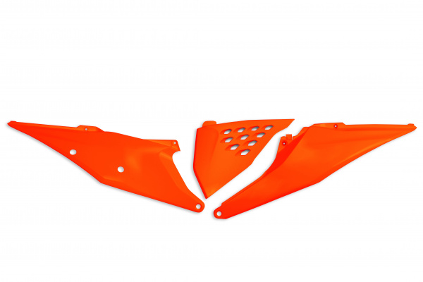 Fiancatine laterali / Ventilata - arancio fluo - Ktm - PLASTICHE REPLICA - KT05004-FFLU - UFO Plast