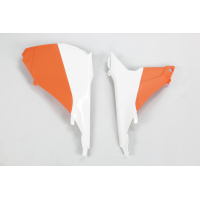 Coperchio Scatola Filtro bianco-arancio per Ktm SX 250/XC 250 - SX 125/XC 125 - SX 150 - SX-F 350/XCF 350 - SX-F 450/XCF 450....