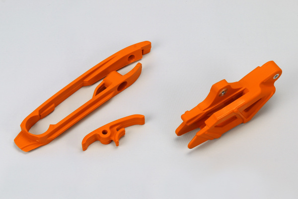 Kit cruna catena+fascia forcella - arancio - Ktm - PLASTICHE REPLICA - KT04030-127 - UFO Plast