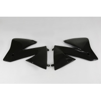 Radiator Covers black for Ktm EXC 125/XC W125 - EXC 200 - EXC 300/XC W300 - EXC 380 - EXC 400 - EXC 520 - REPLICA PLASTICS - ...