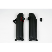 Fork slider protectors + quick starter - black - Ktm - REPLICA PLASTICS - KT04017-001 - UFO Plast
