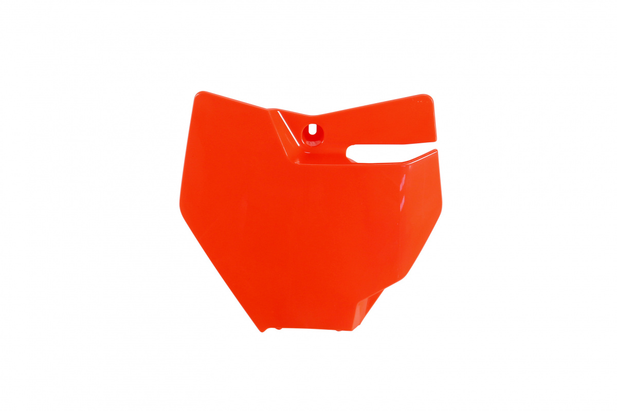 Portanumero anteriore - arancio fluo - Ktm - PLASTICHE REPLICA - KT04087-FFLU - UFO Plast