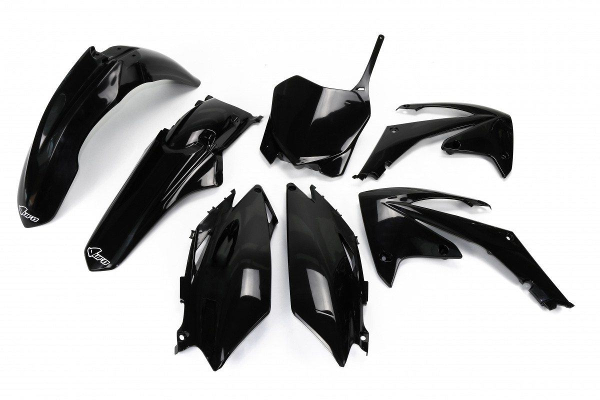 Plastic Kit black for Honda CRF 250R (2011-13) - CRF 450R (2011-12) - REPLICA PLASTICS - HOKIT115-001 - Ufo Plast