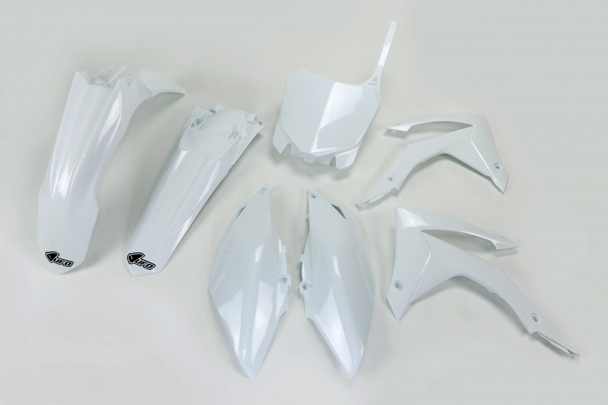 Kit Plastiche bianco per Honda CRF 250R (2014-17) - CRF 450R (2013-16) - PLASTICHE REPLICA - HOKIT116-041 - Ufo Plast