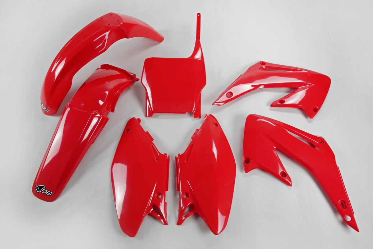 Kit Plastiche rosso per Honda CR 125 (2005-07) - CR 250 (2005-07) - PLASTICHE REPLICA - HOKIT103-070 - Ufo Plast