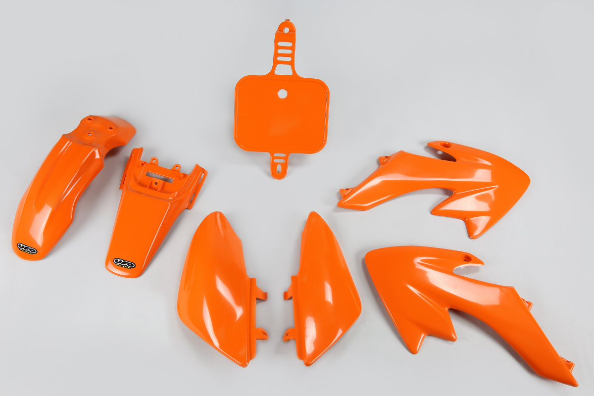 Kit Plastiche arancio per Honda CRF 50 (2004-25) - PLASTICHE REPLICA - HO36004-127 - Ufo Plast