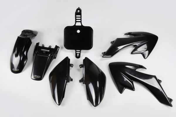 Plastic kit Honda - black - REPLICA PLASTICS - HO36004-001 - UFO Plast