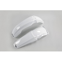 Kit Parafanghi bianco per Honda CR 125 (2004-07) - CR 250 (2004-07) - PLASTICHE REPLICA - HOFK102-041 - Ufo Plast