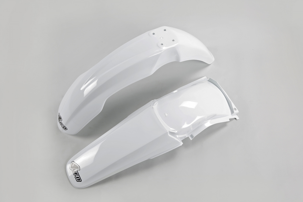 Kit Parafanghi bianco per Honda CR 125 (2004-07) - CR 250 (2004-07) - PLASTICHE REPLICA - HOFK102-041 - Ufo Plast