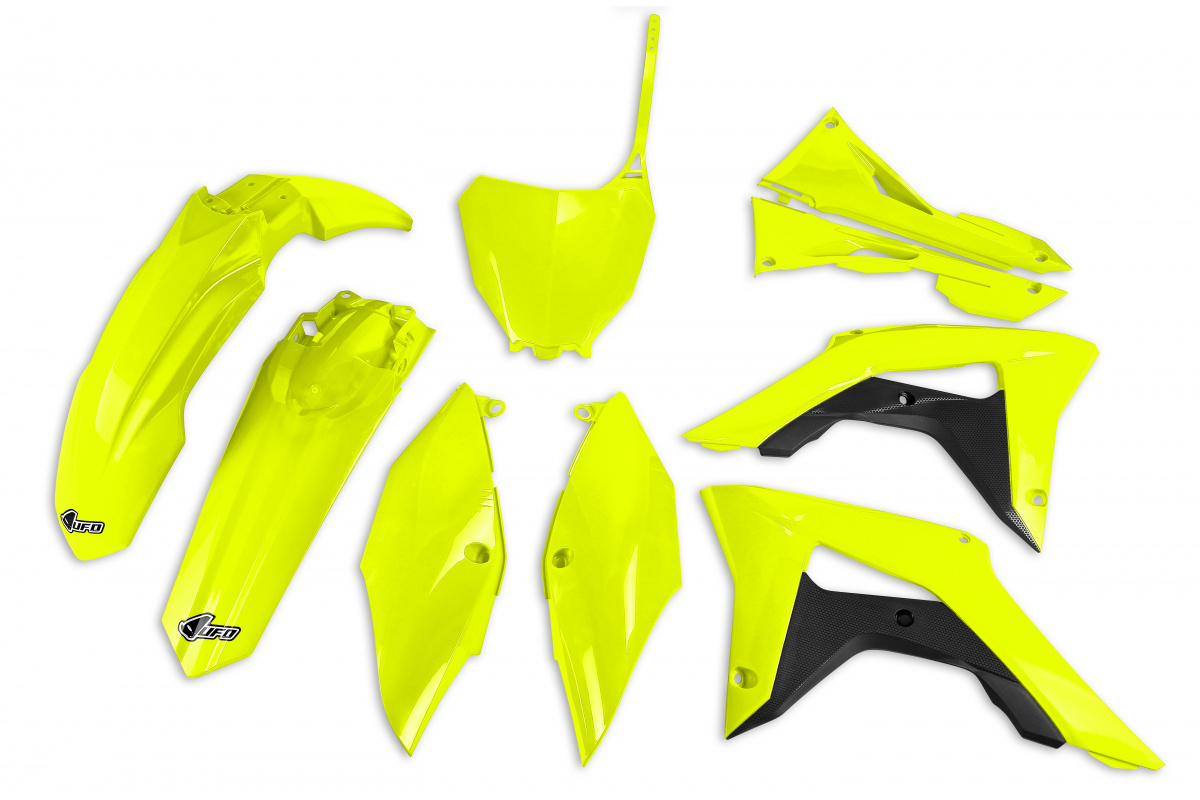 Plastic kit Honda - neon yellow - REPLICA PLASTICS - HOKIT123-DFLU - UFO Plast